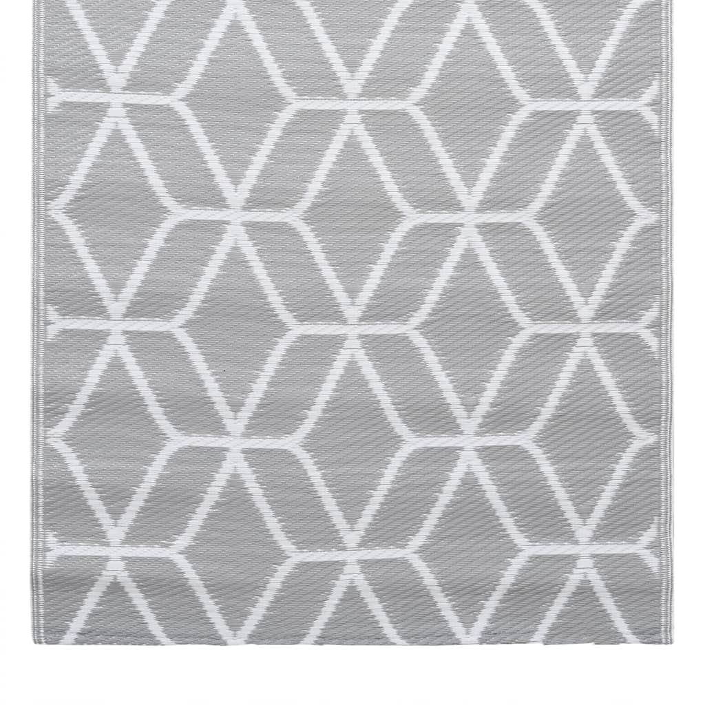 vidaXL Outdoor Carpet Grey 190x290 cm PP