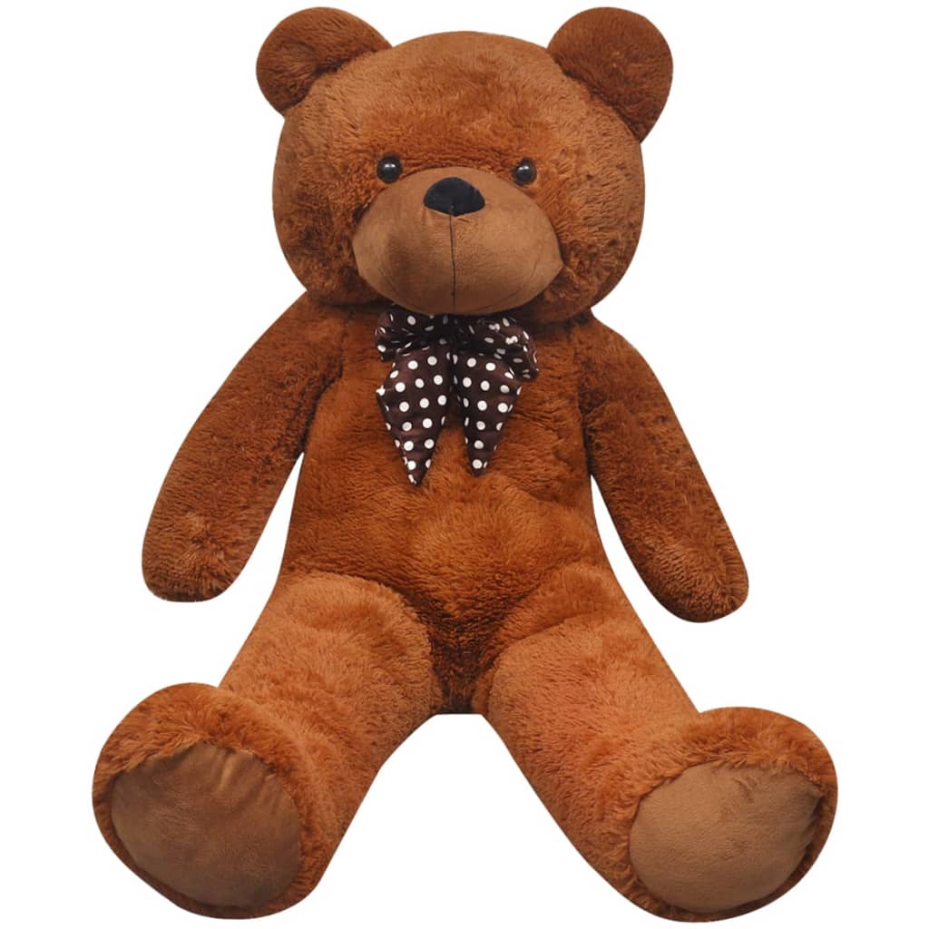 vidaXL Teddy Bear Cuddly Toy Plush Brown 242 cm