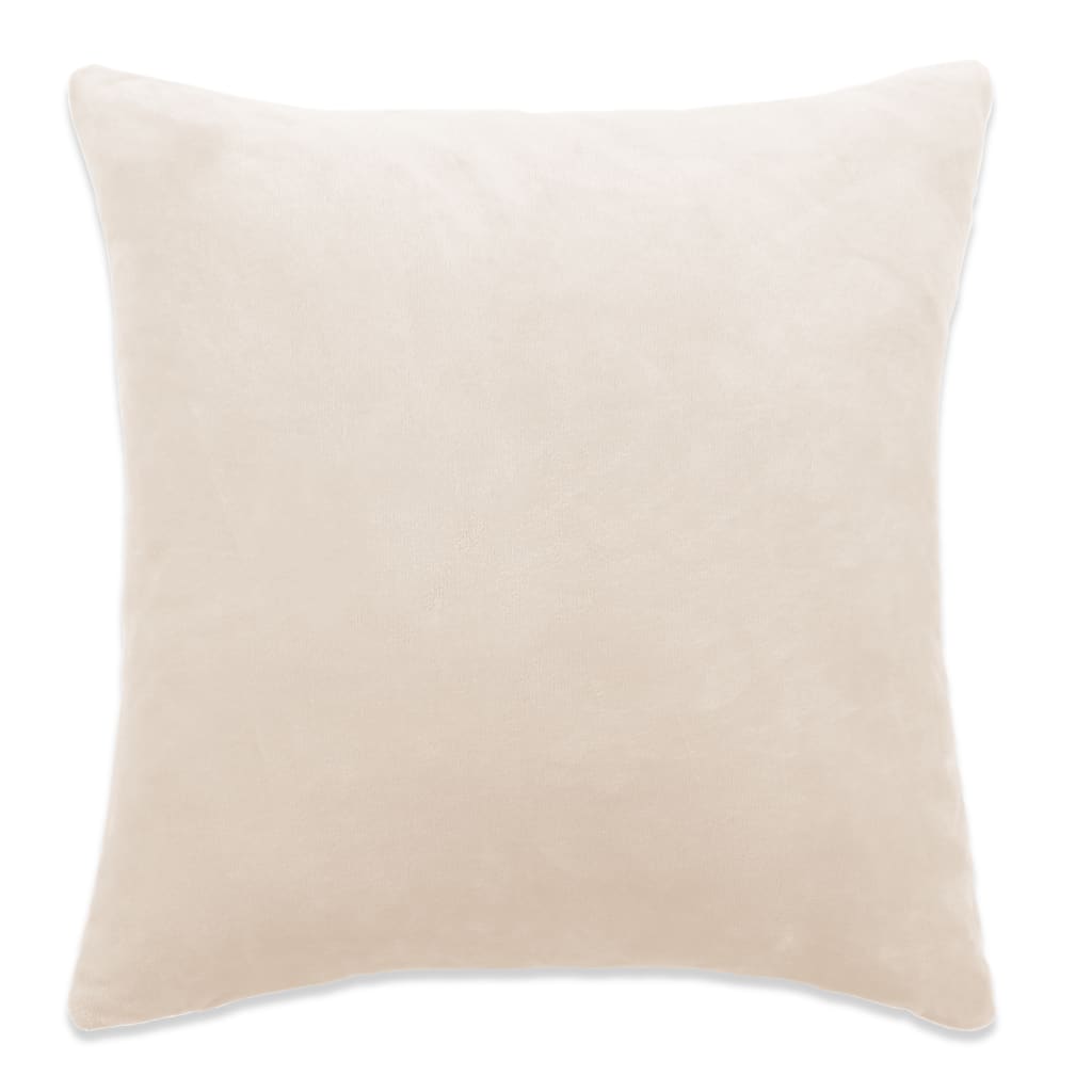 vidaXL Cushion Covers 4 pcs Velour 50x50 cm Off White