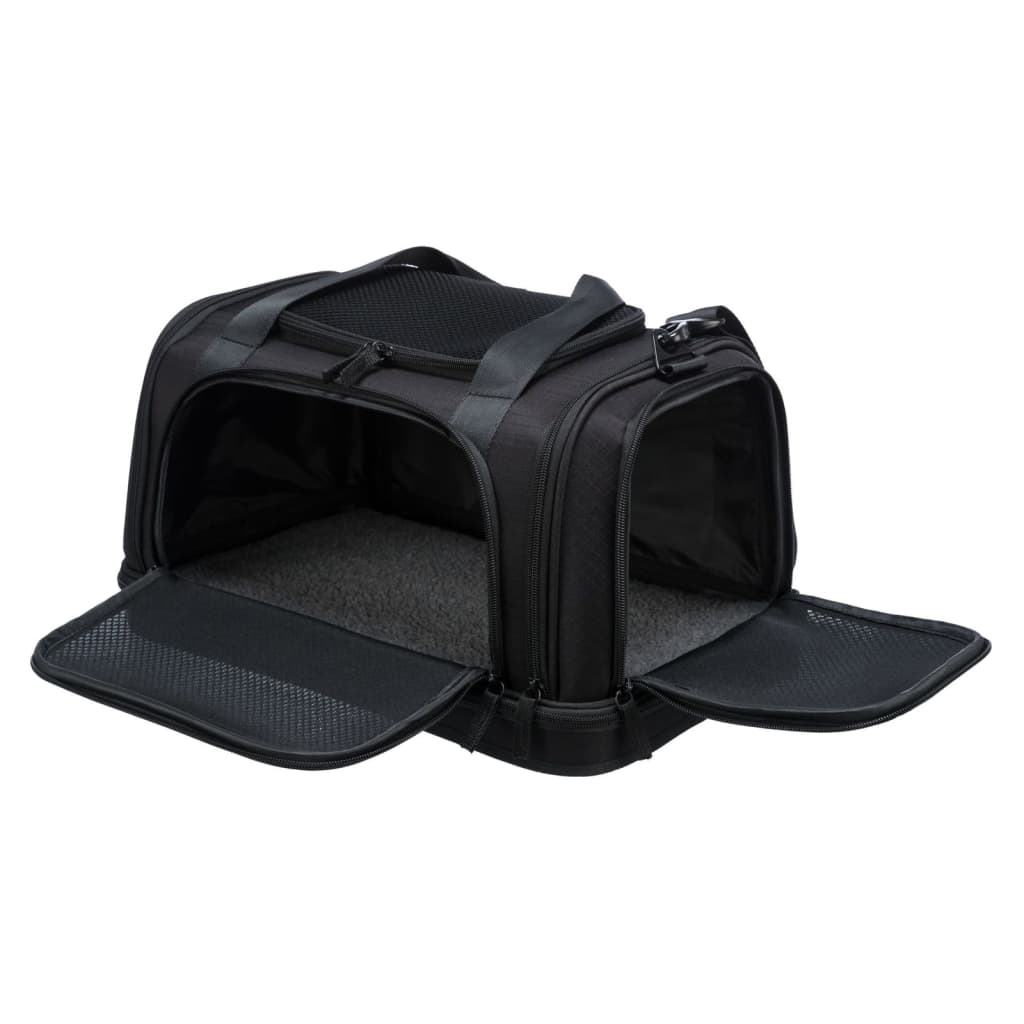 TRIXIE Dog Airline Carrier Plane 44x28x25 cm Black vidaXL