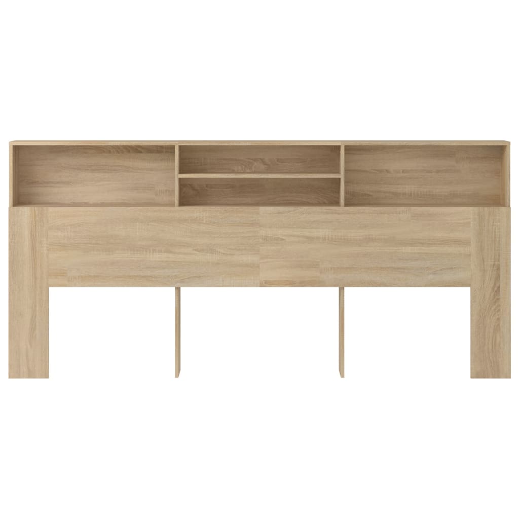 vidaXL Headboard Cabinet Sonoma Oak 220x19x103.5 cm