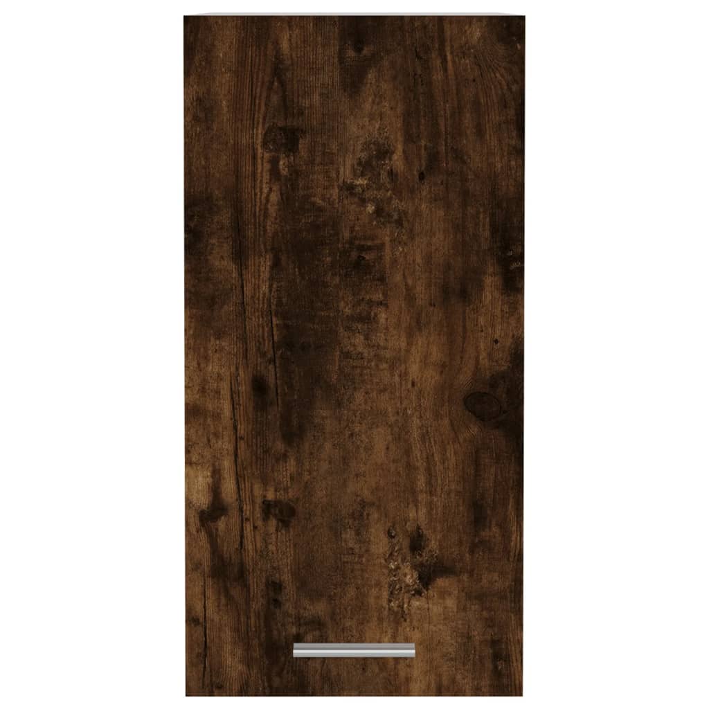 vidaXL Hanging Cabinet Smoked Oak 29.5x31x60 cm Engineered Wood