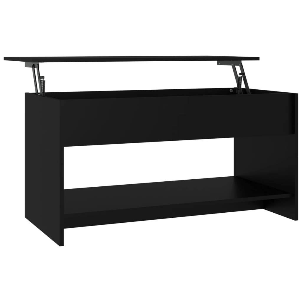 vidaXL Coffee Table Black 102x50x52.5 cm Engineered Wood