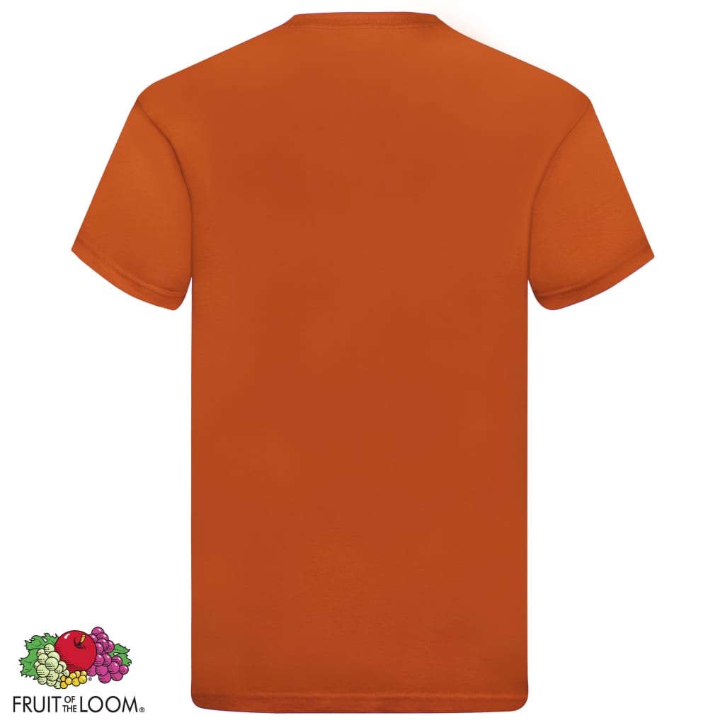 Fruit of the Loom Original T-shirts 5 pcs Orange L Cotton