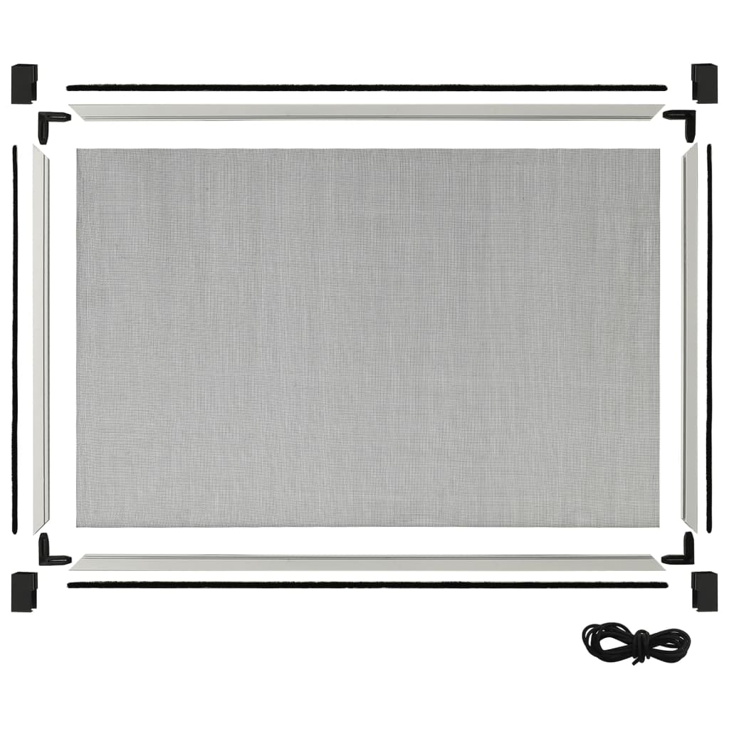 vidaXL Extendable Insect Screen for Windows White