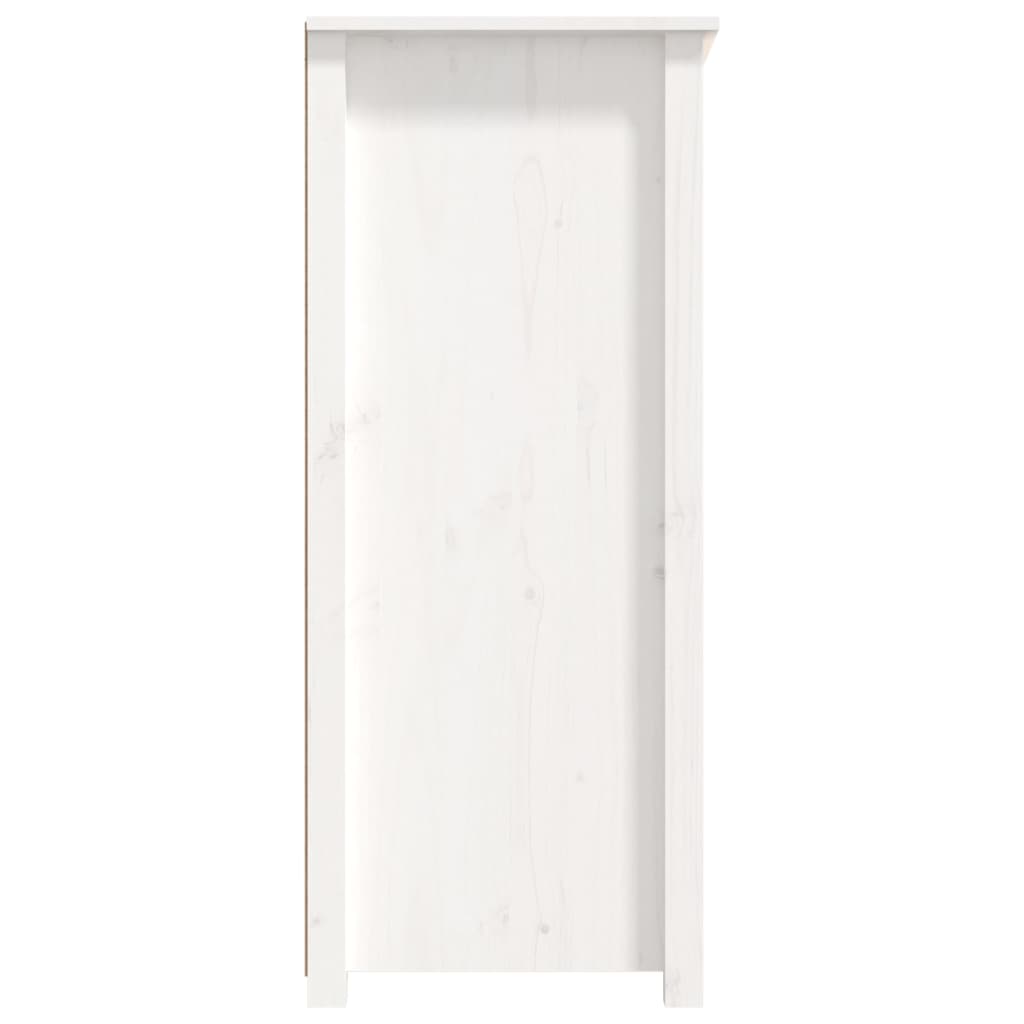 vidaXL Sideboard White 83x41.5x100 cm Solid Wood Pine