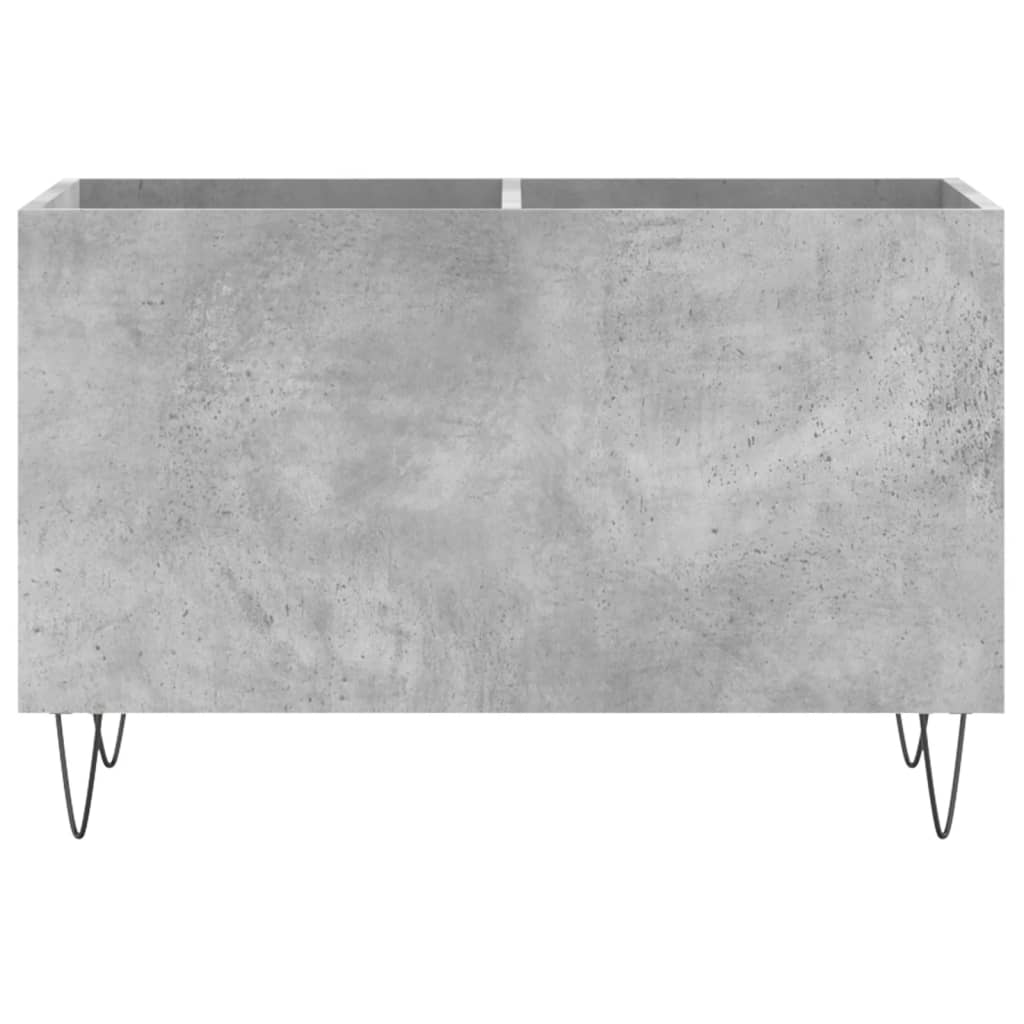 vidaXL Record Cabinet Concrete Grey 74.5x38x48 cm Engineered Wood
