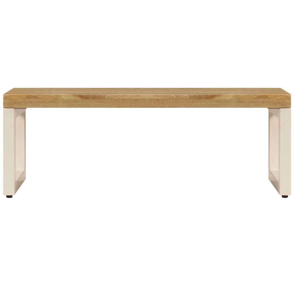 vidaXL Coffee Table 100x50x35 cm Solid Mango Wood and Steel