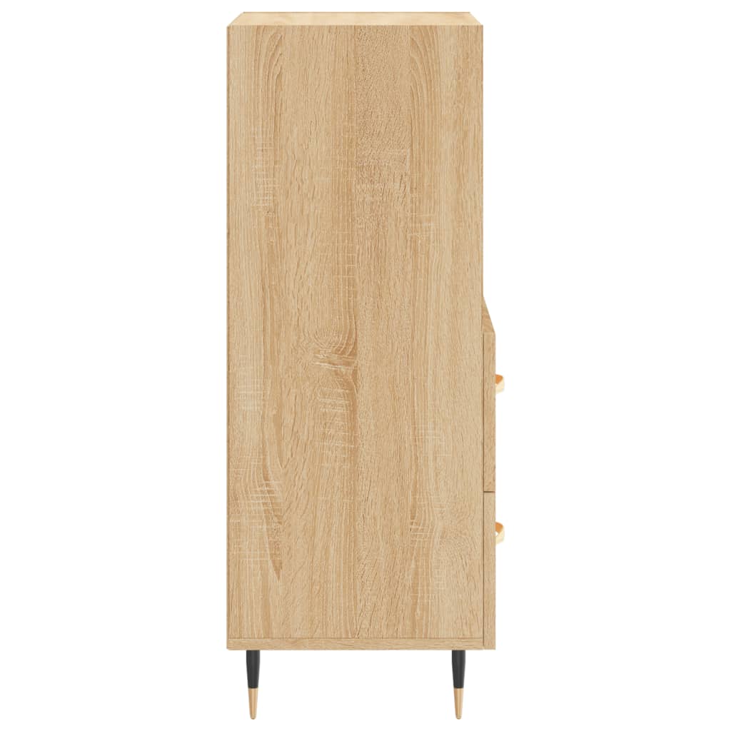vidaXL Sideboard Sonoma Oak 34.5x34x90 cm Engineered Wood