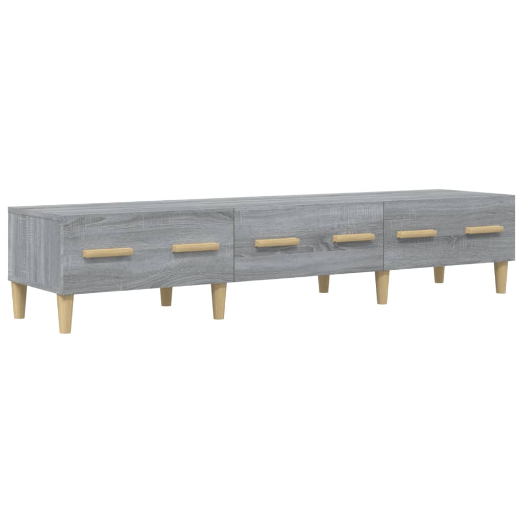 vidaXL TV Cabinet Grey Sonoma 150x34.5x30 cm Engineered Wood