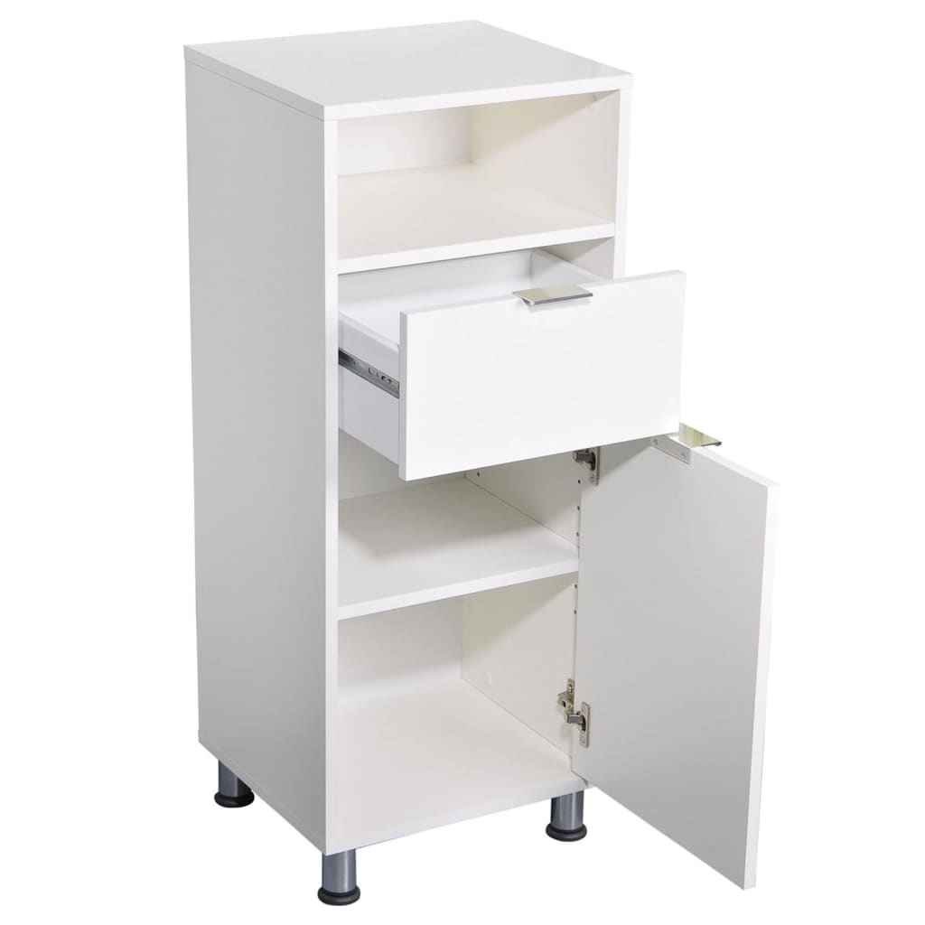 FMD Bathroom Cabinet 36.7x32.9x90.4 cm White