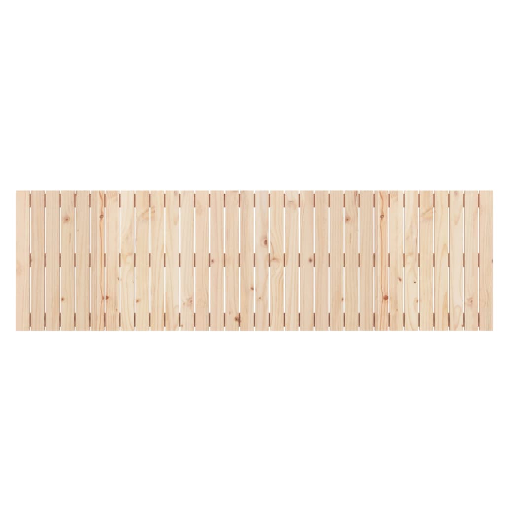 vidaXL Wall Headboard 204x3x60 cm Solid Wood Pine