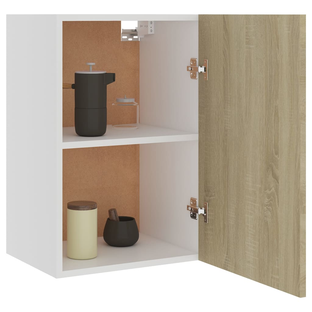 vidaXL Hanging Cabinet Sonoma Oak 39.5x31x60 cm Engineered Wood