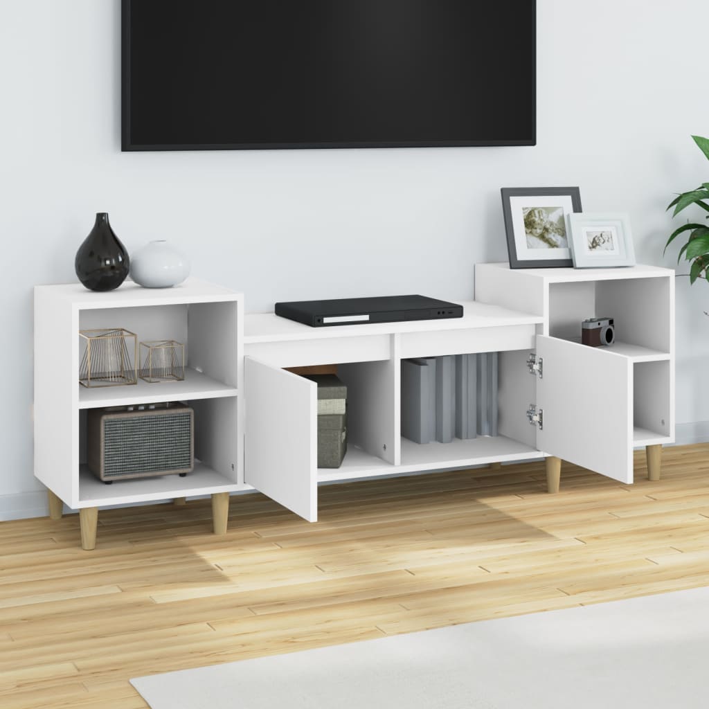 vidaXL TV Cabinet White 160x35x55 cm Engineered Wood