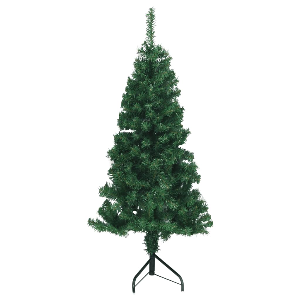 vidaXL Corner Artificial Christmas Tree Green 150 cm PVC