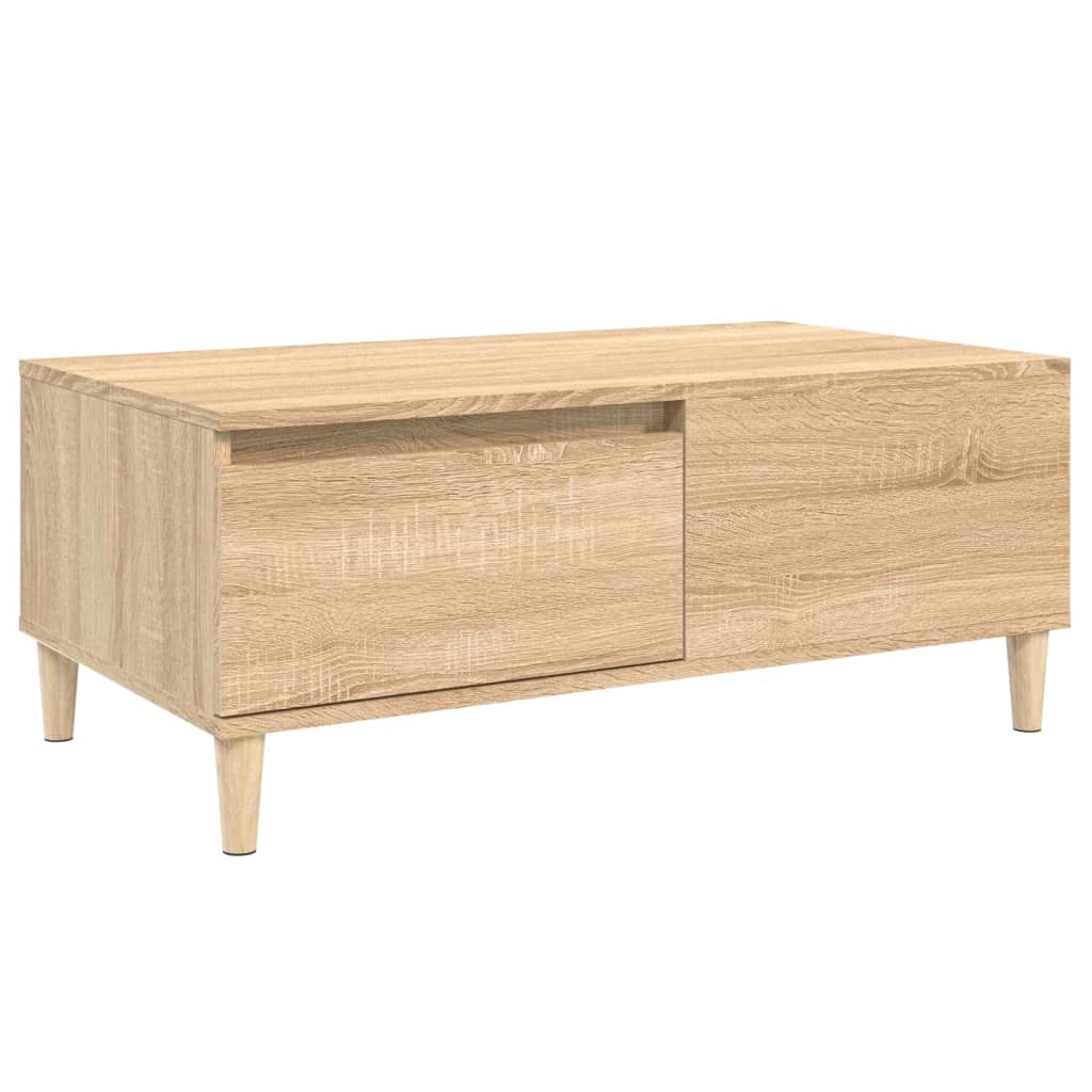 vidaXL Coffee Table Sonoma Oak 90x50x36.5 cm Engineered Wood