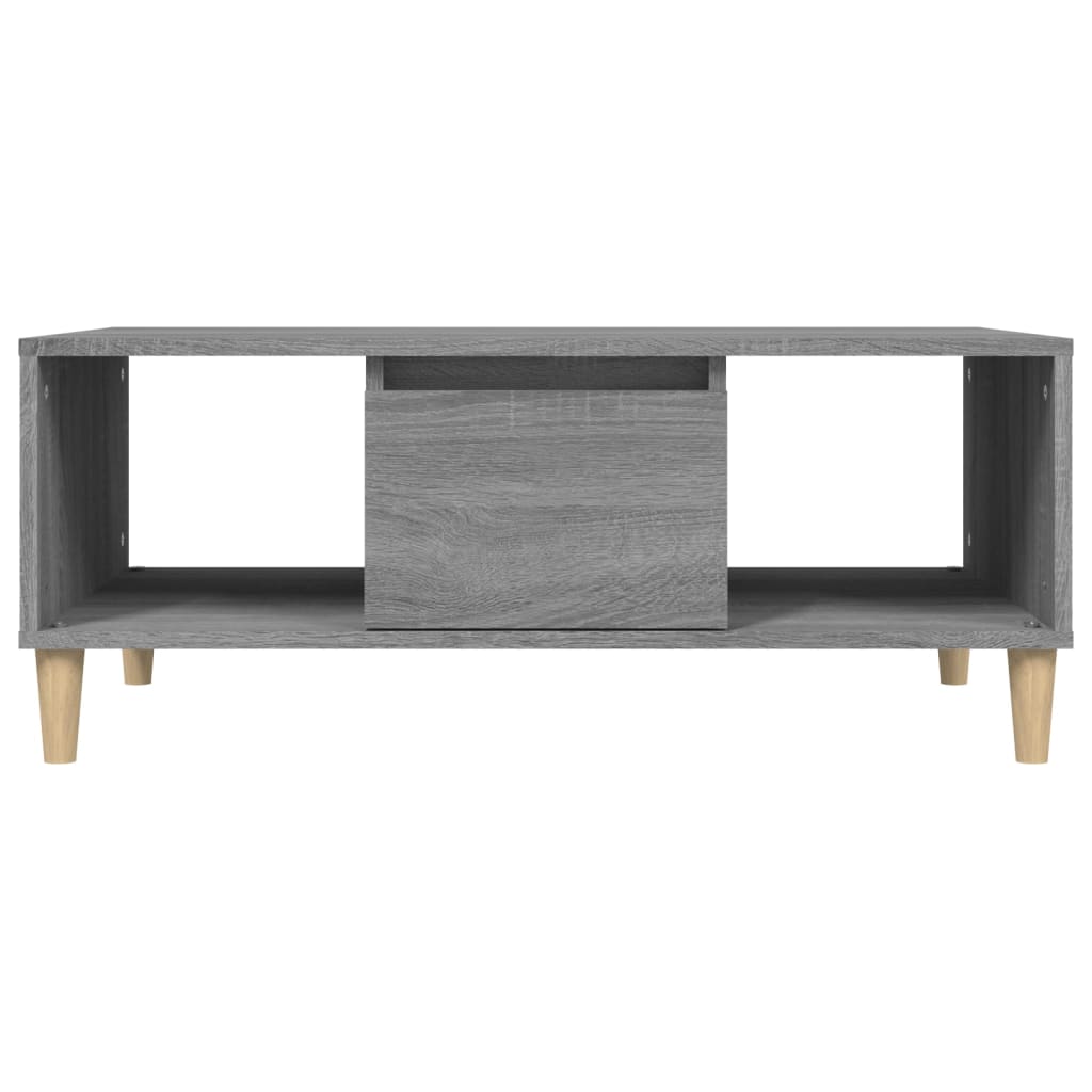 vidaXL Coffee Table Grey Sonoma 90x50x36,5 cm Engineered Wood