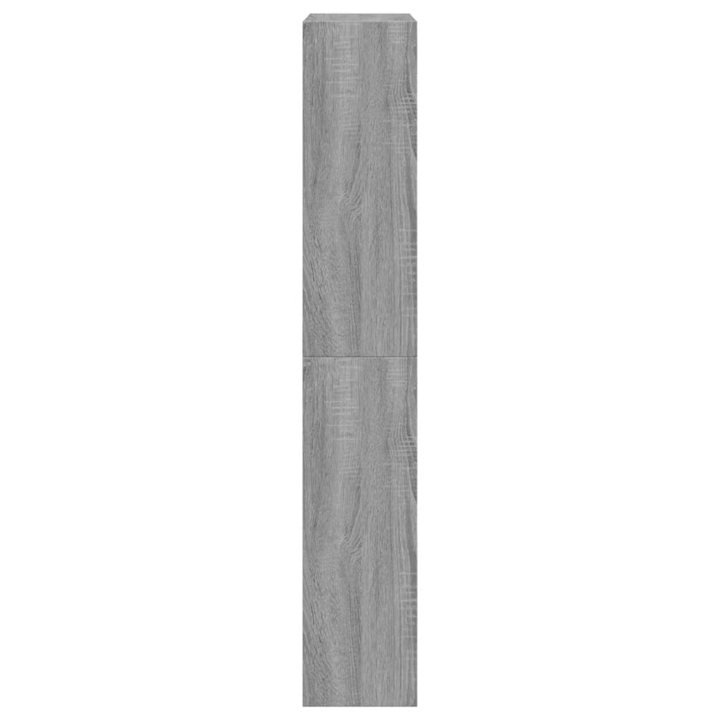 vidaXL Shoe Cabinet Grey Sonoma 60x21x125.5 cm Engineered Wood