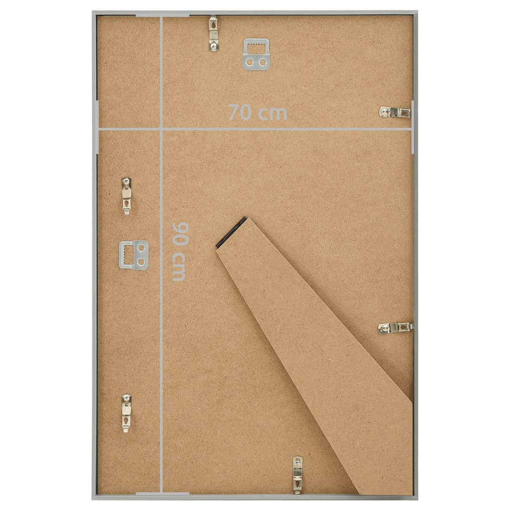 vidaXL Photo Frames Collage 5 pcs for Wall or Table Silver 70x90cm MDF