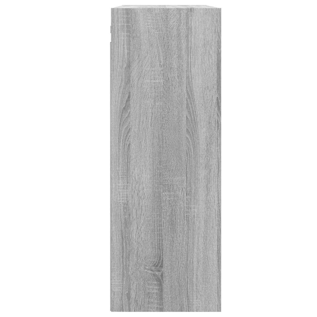 vidaXL Hanging Wall Cabinet Grey Sonoma 69.5x32.5x90 cm
