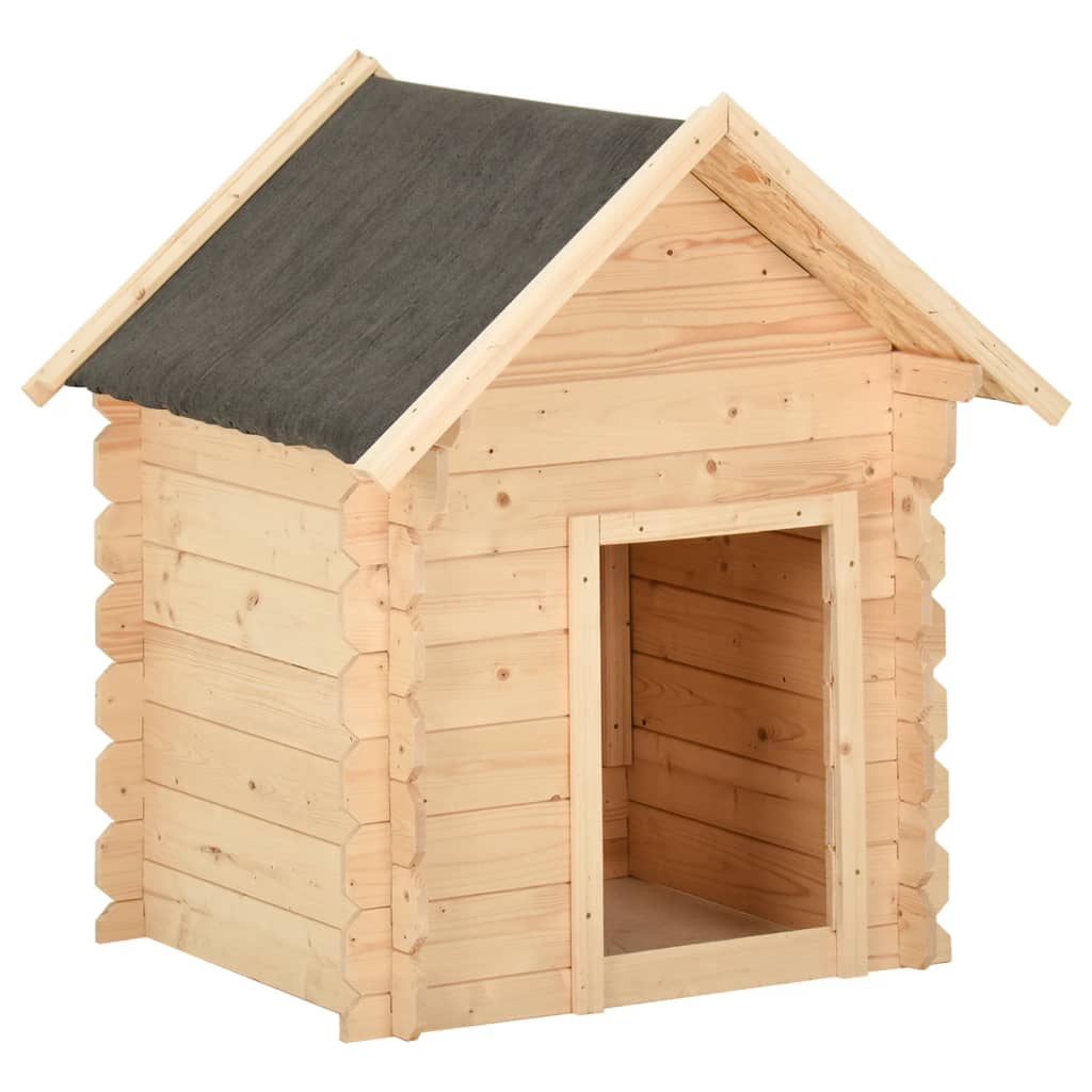 vidaXL Dog House 80x80x100.6 cm Solid Wood Pine | vidaXL.co.uk