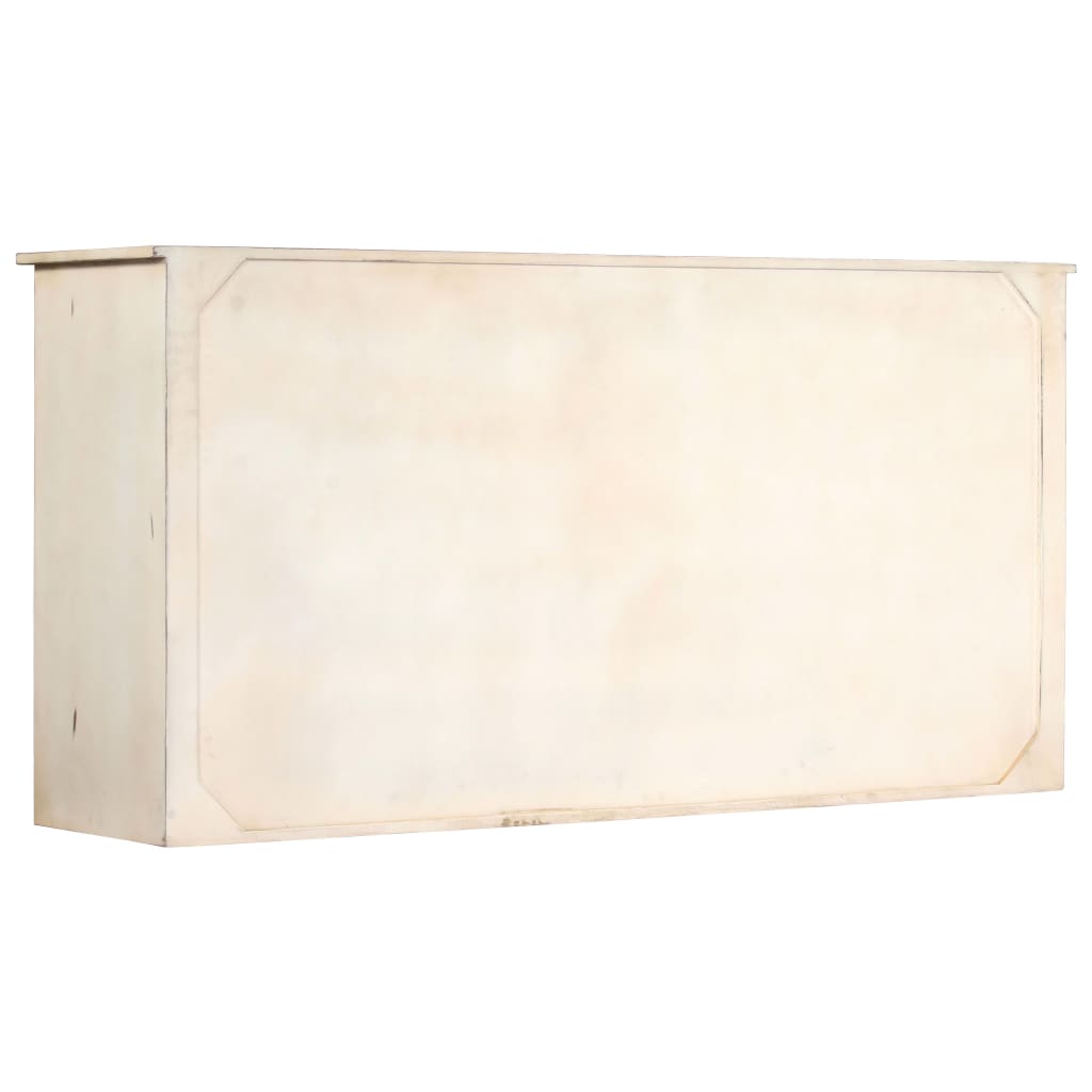 vidaXL Sideboard White 160x40x80 cm Solid Mango Wood