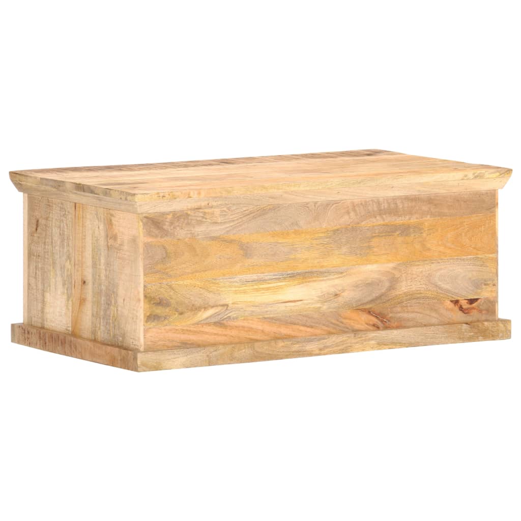 vidaXL Coffee Table 90x50x35 cm Solid Mango Wood and Natural Cane