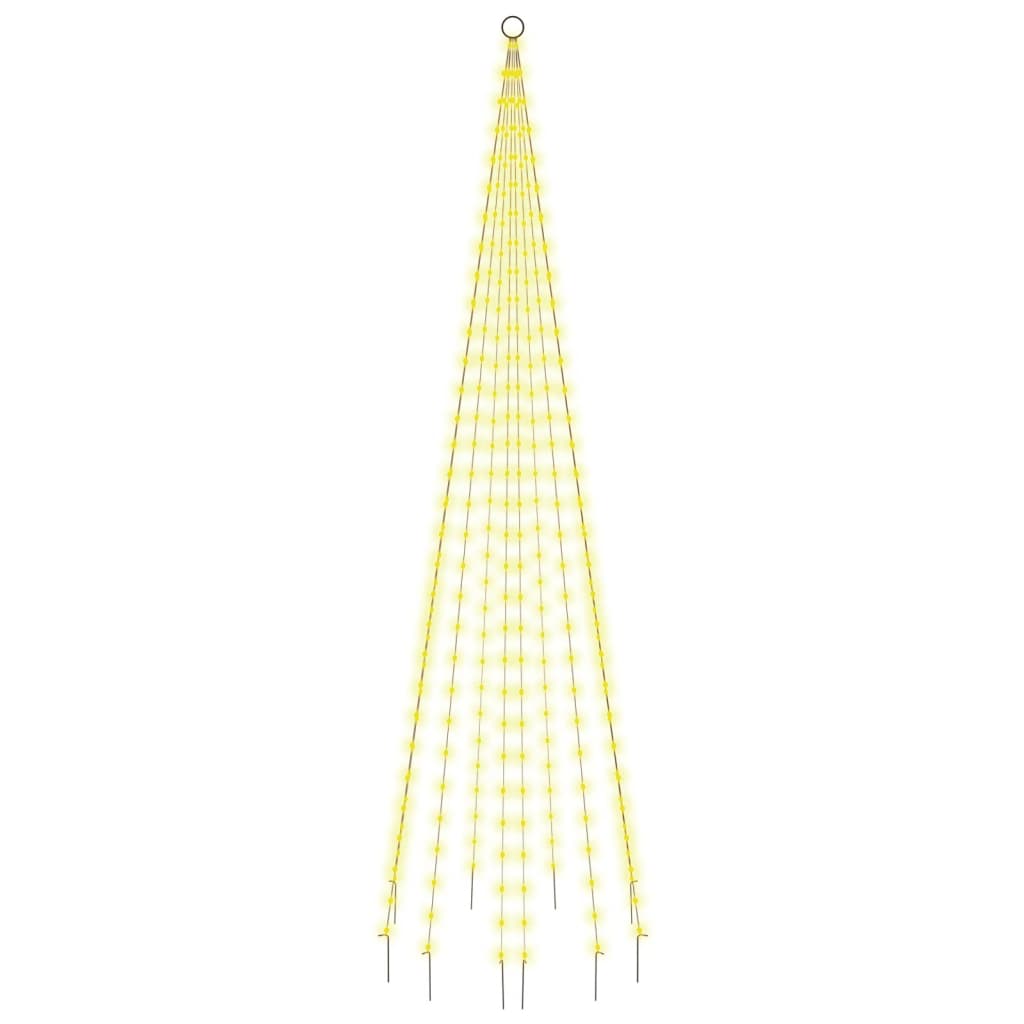 vidaXL Christmas Tree on Flagpole Warm White 310 LEDs 300 cm
