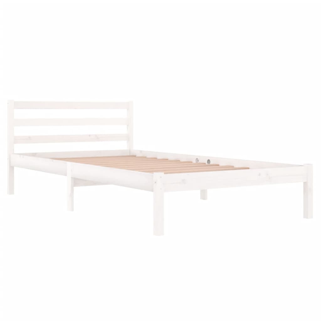 vidaXL Day Bed Solid Wood Pine 100x200 cm White