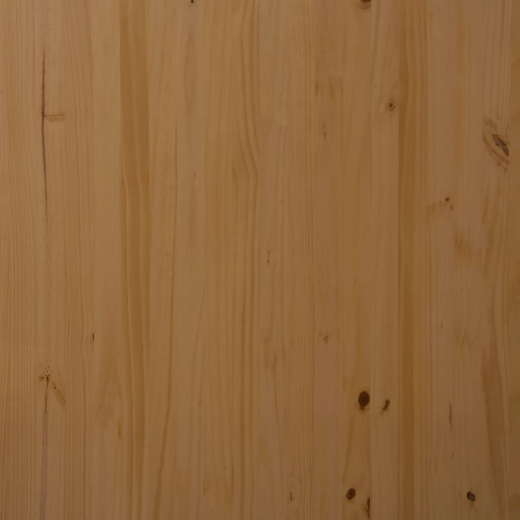 vidaXL Rolling Cabinet with Desk MOSS Honey Brown Solid Wood Pine