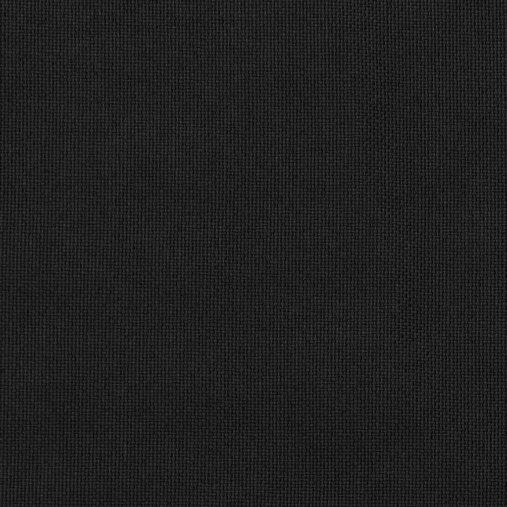 vidaXL Linen-Look Blackout Curtains with Grommets 2pcs Black 140x245cm