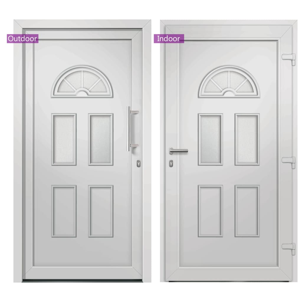 vidaXL Front Door White 98x208 cm