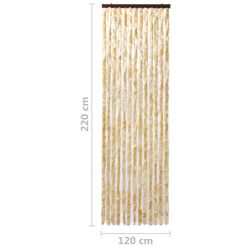 vidaXL Insect Curtain Beige 120x220 cm Chenille