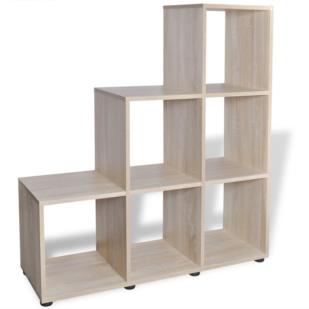 vidaXL Staircase Bookcase/Display Shelf 107 cm Oak