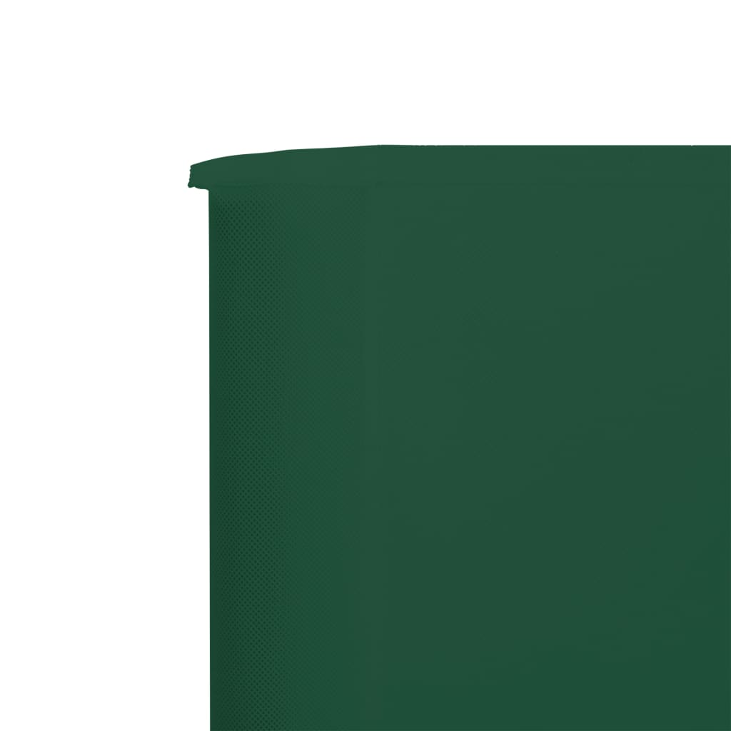 vidaXL 6-panel Wind Screen Fabric 800x120 cm Green