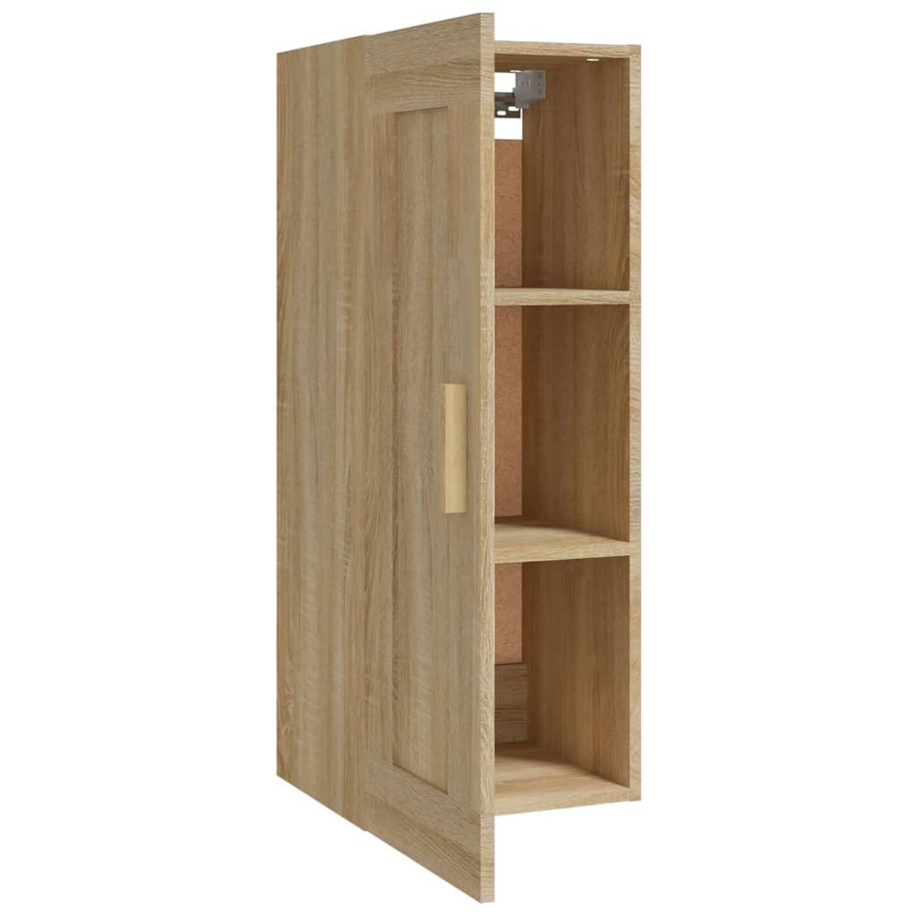 vidaXL Wall Cabinet Sonoma Oak 35x34x90 cm Engineered Wood