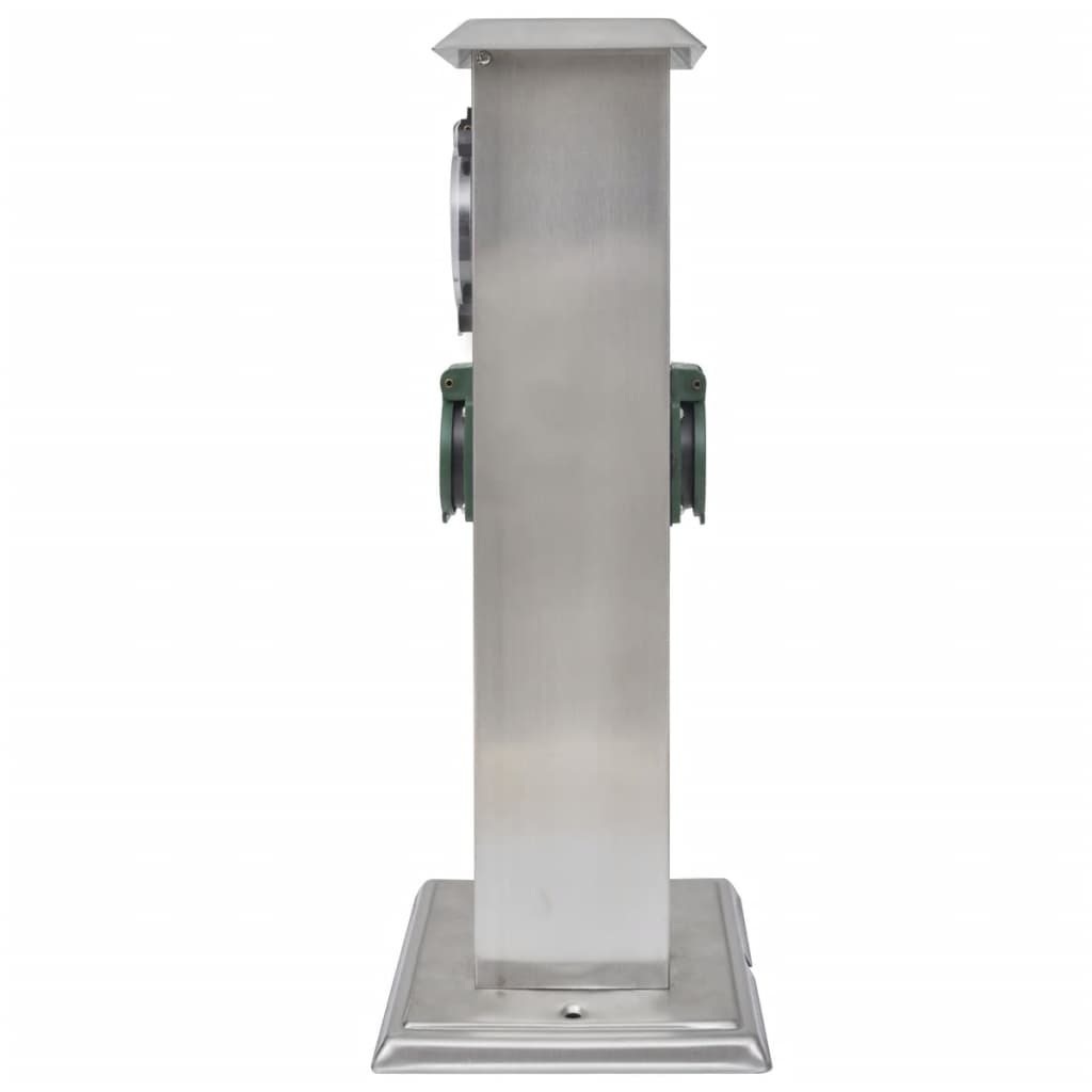 Stainless Steel Garden Socket Pillar with Timer