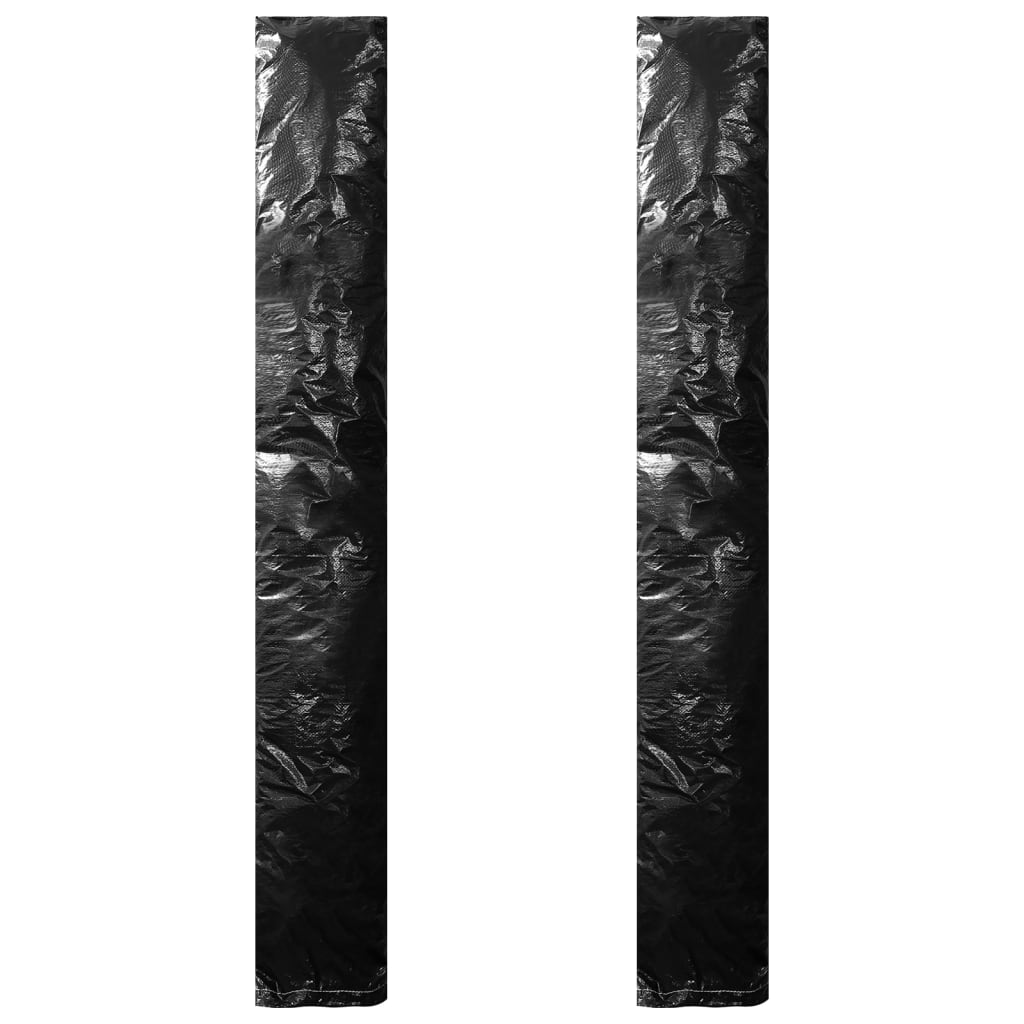 vidaXL Umbrella Covers 2 pcs with Zipper PE 200 cm