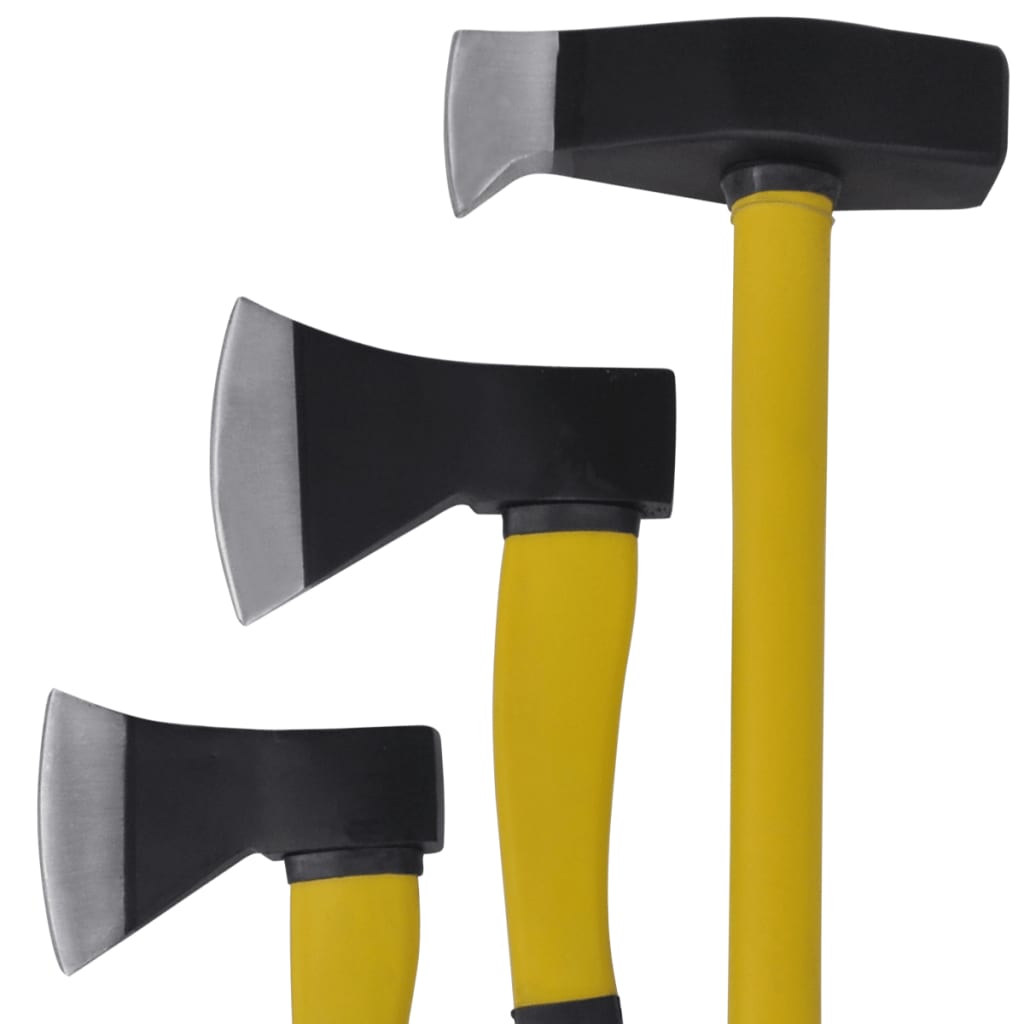 Axes with Protective Cover (set of 3)