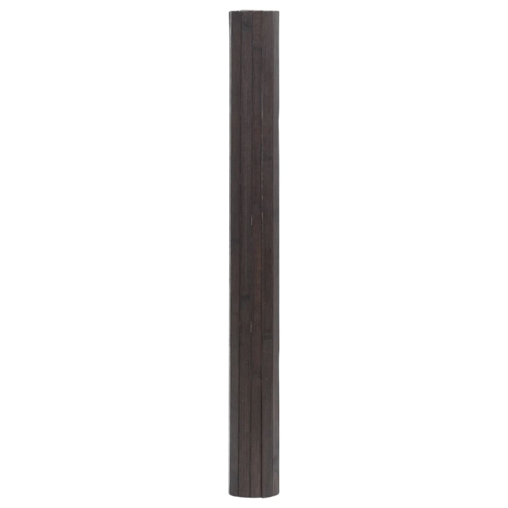 vidaXL Rug Rectangular Dark Brown 60x200 cm Bamboo