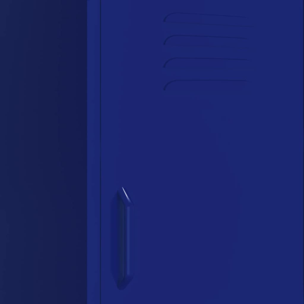 vidaXL Storage Cabinet Navy Blue 42.5x35x101.5 cm Steel