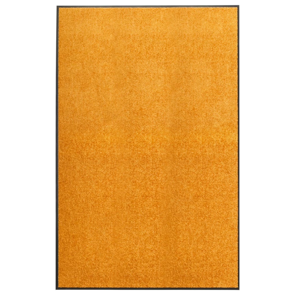 vidaXL Doormat Washable Orange 120x180 cm
