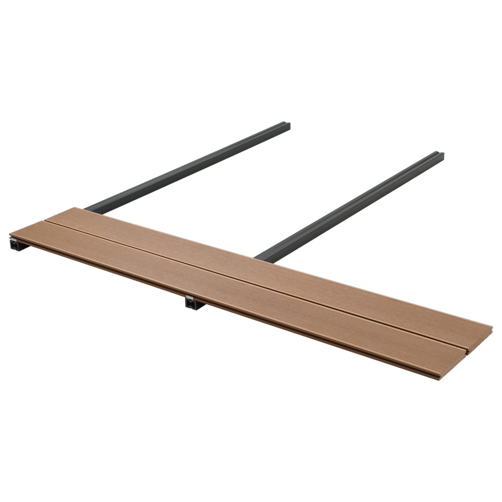 vidaXL WPC Solid Decking Boards with Accessories 20 m² 2.2 m Teak