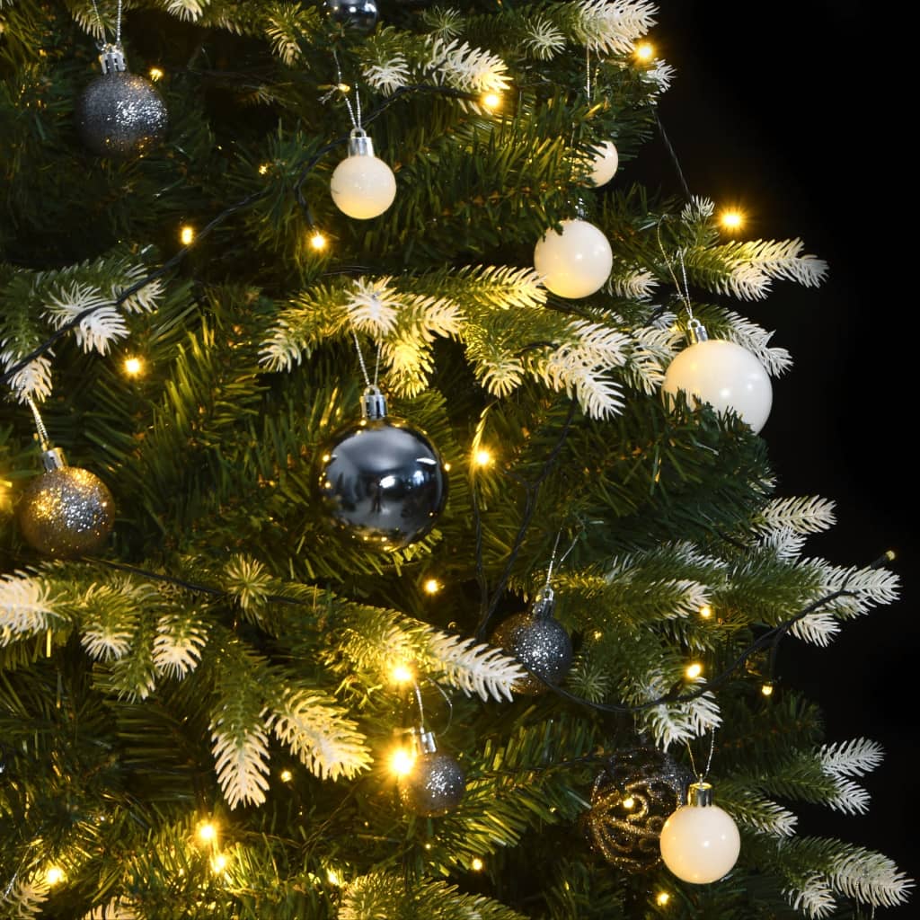 vidaXL Artificial Hinged Christmas Tree 300 LEDs & Ball Set 240 cm