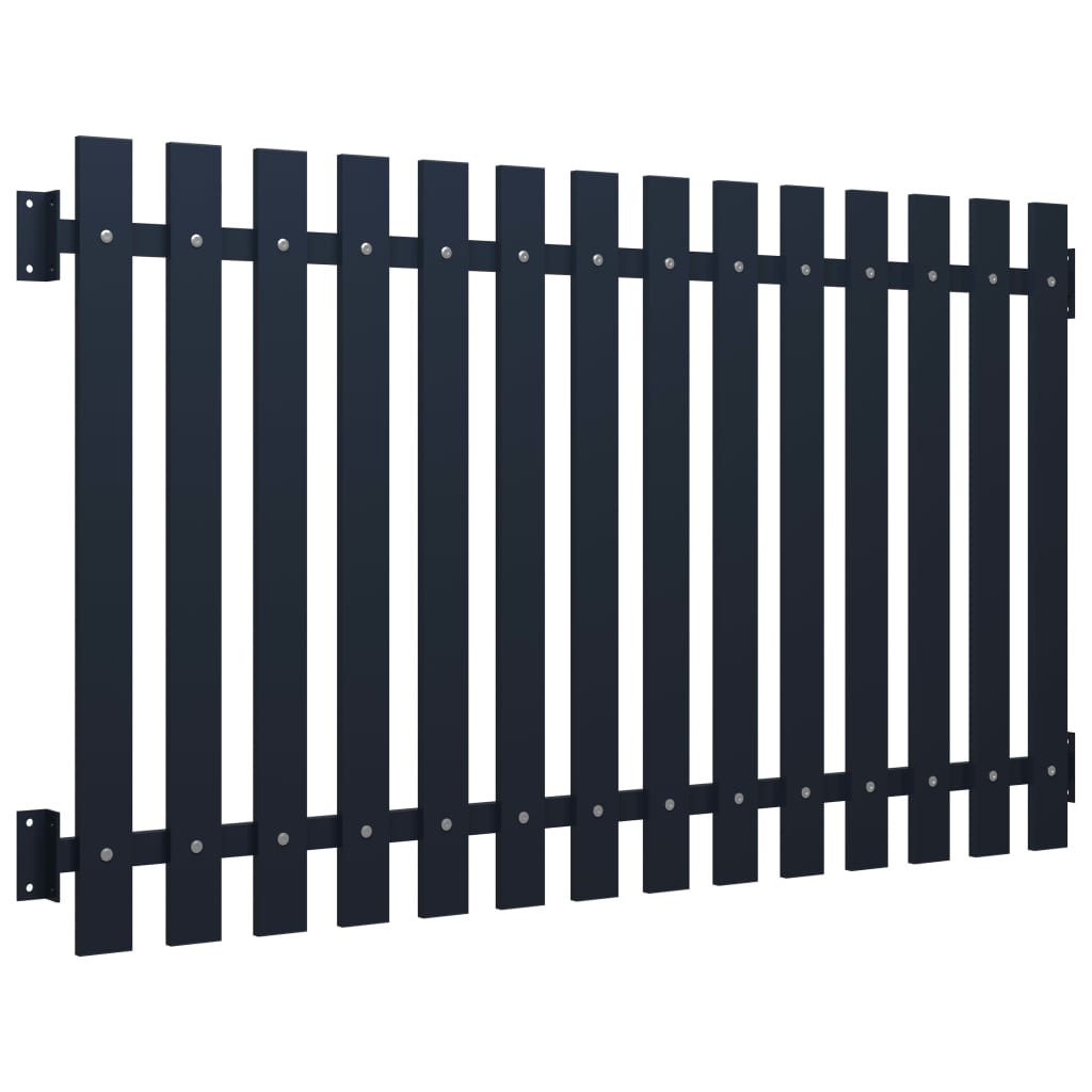 vidaXL Fence Panel Anthracite 170.5x100 cm Powder-coated Steel