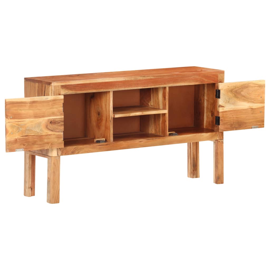 vidaXL Sideboard 116x30x66 cm Solid Acacia Wood