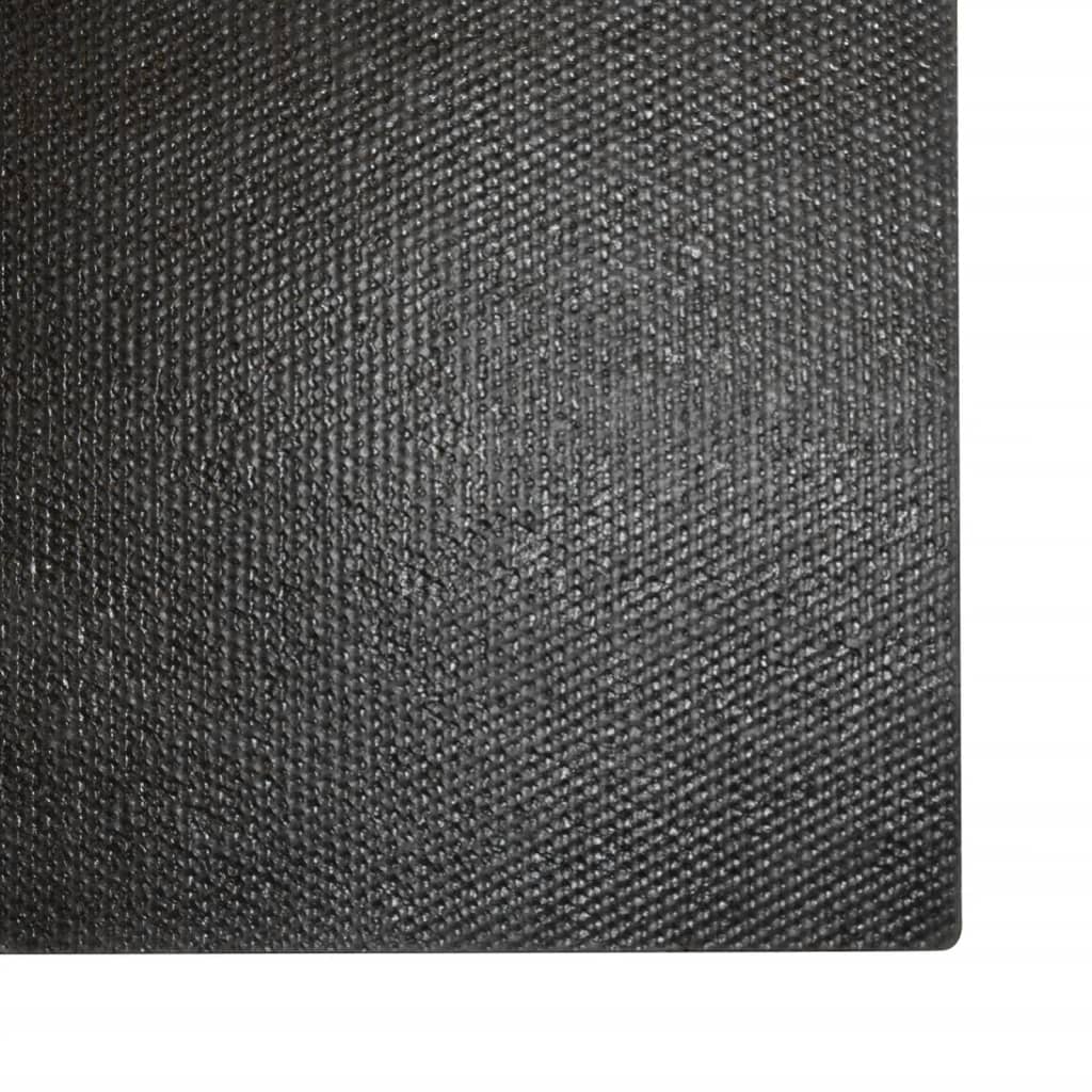 vidaXL Door Mat Black 100x200 cm Tufted Coir