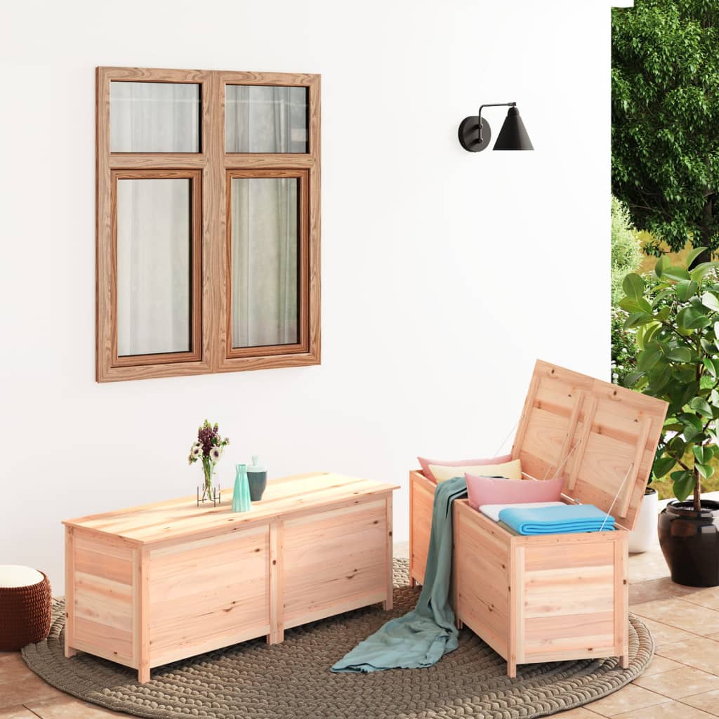 vidaXL Outdoor Cushion Box 200x50x56 cm Solid Wood Fir