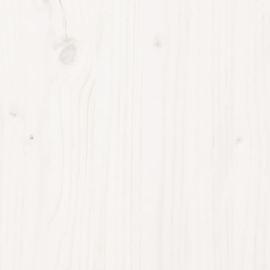 vidaXL Desk White 110x50x75 cm Solid Wood Pine