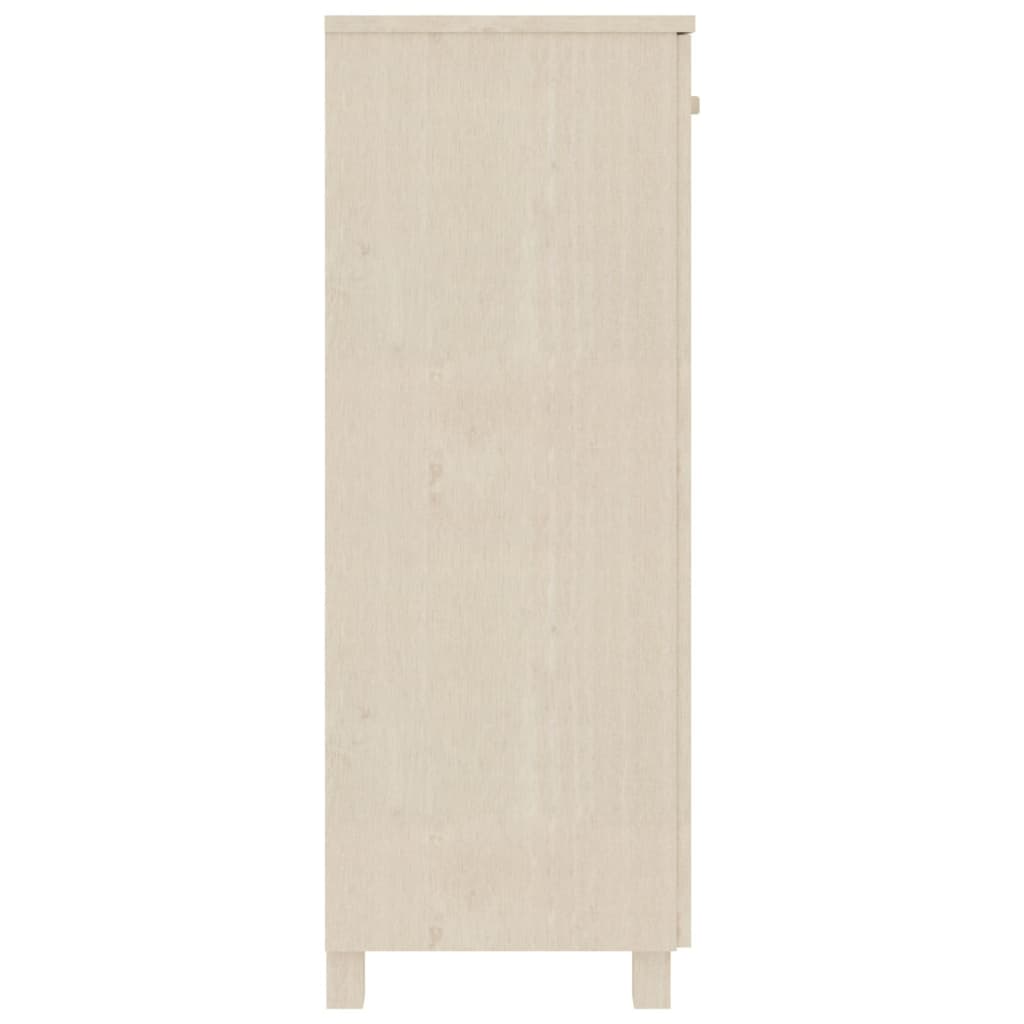 vidaXL Shoe Cabinet HAMAR Honey Brown 85x40x108 cm Solid Wood Pine